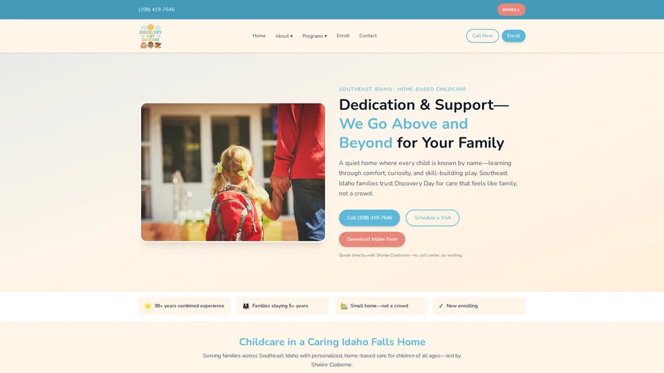 Homepage snapshot at launch