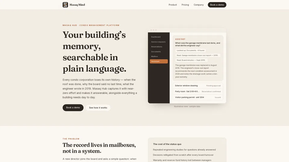 Homepage snapshot at launch