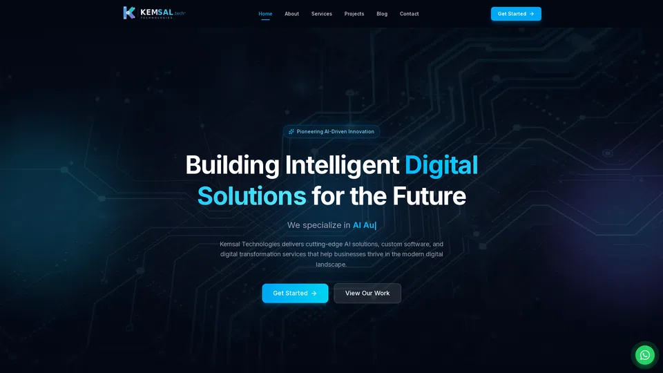 Homepage snapshot at launch