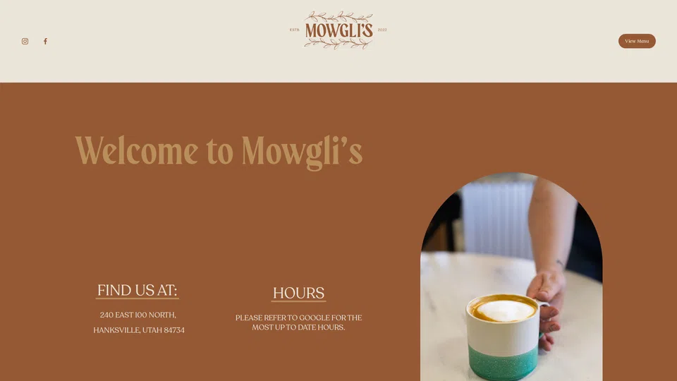 Homepage snapshot at launch