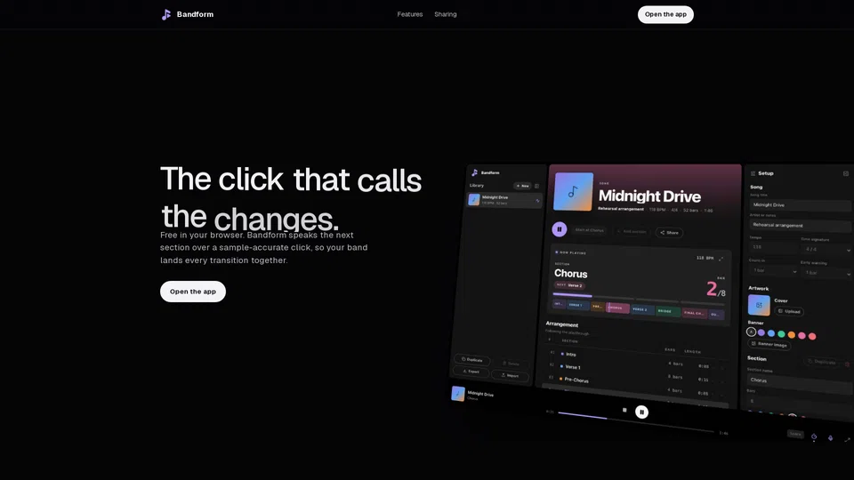 Homepage snapshot at launch