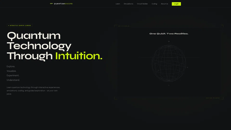 Homepage snapshot at launch