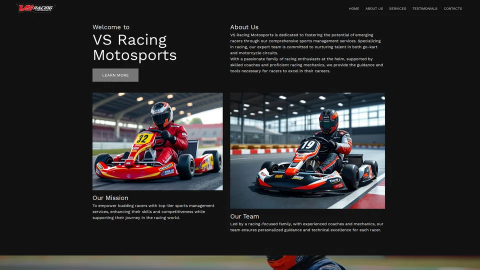 Homepage snapshot at launch