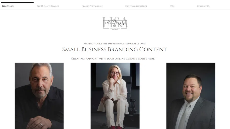Homepage snapshot at launch