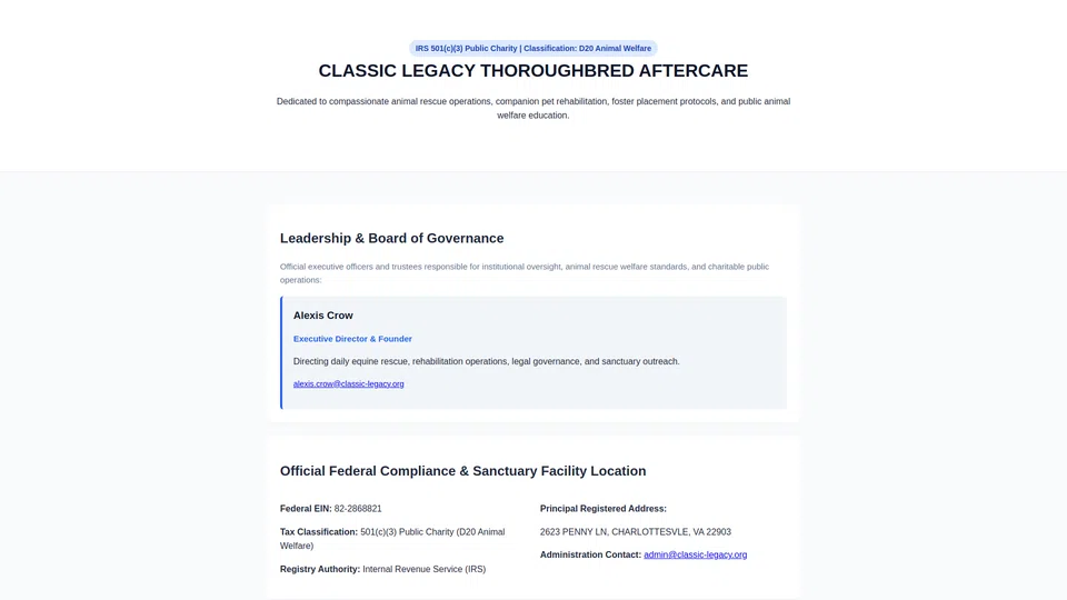 Homepage snapshot at launch