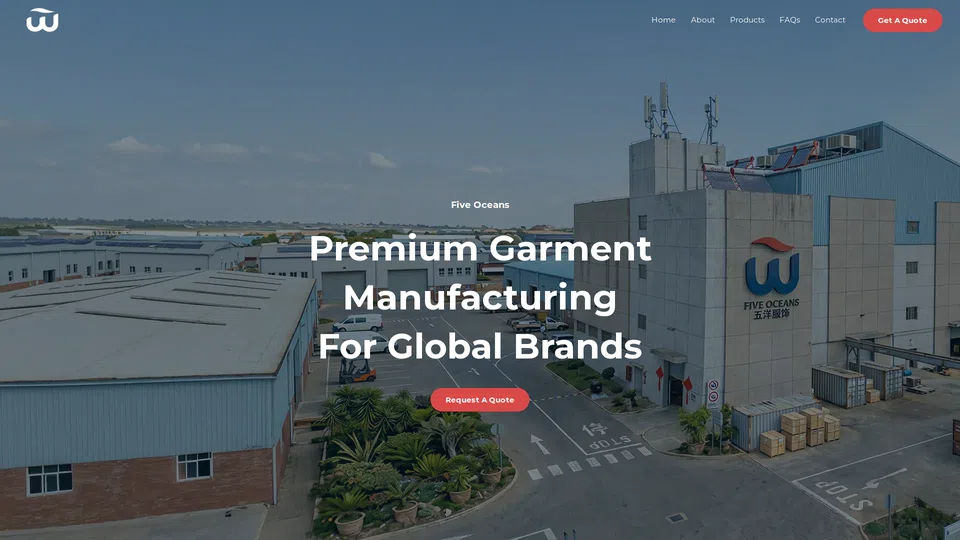 Homepage snapshot at launch