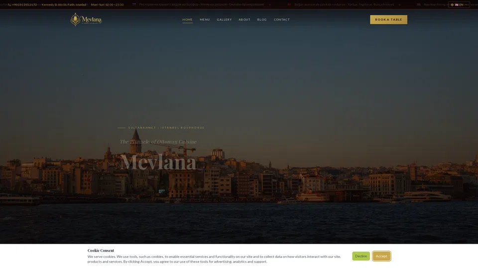 Homepage snapshot at launch