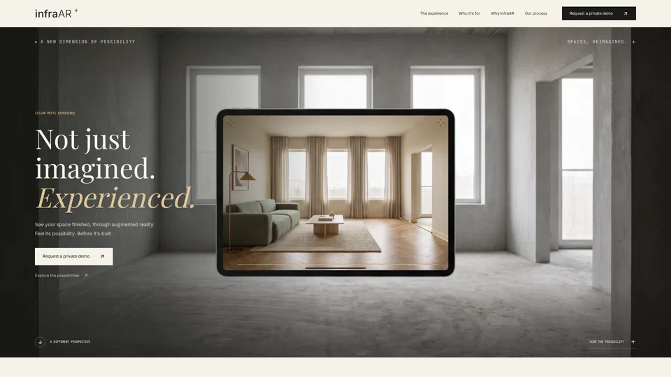 Homepage snapshot at launch