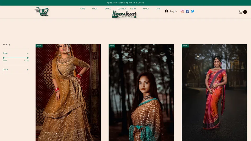 Homepage snapshot at launch