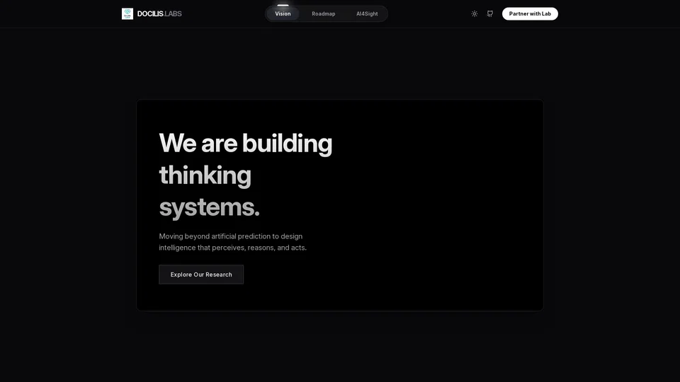 Homepage snapshot at launch