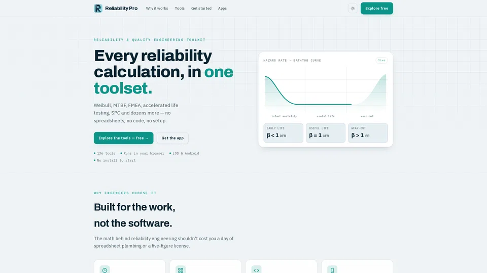 Homepage snapshot at launch
