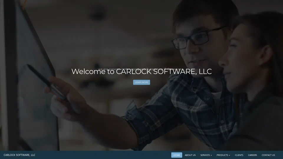 Homepage snapshot at launch
