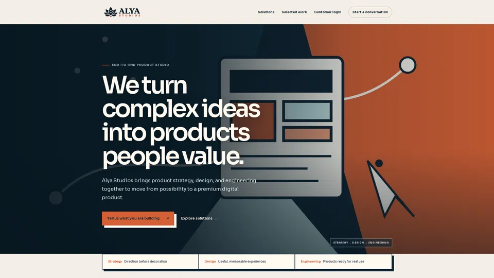 Homepage snapshot at launch