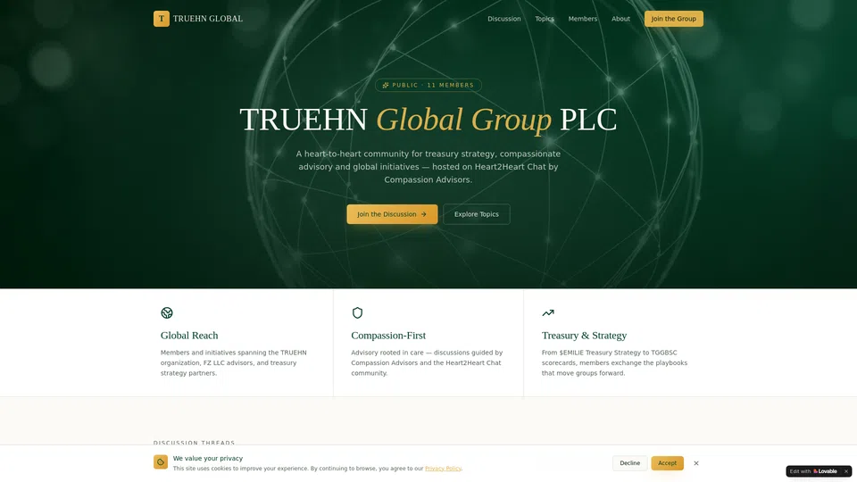 Homepage snapshot at launch