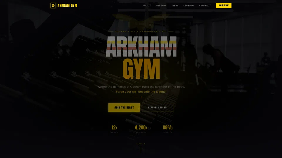 Homepage snapshot at launch