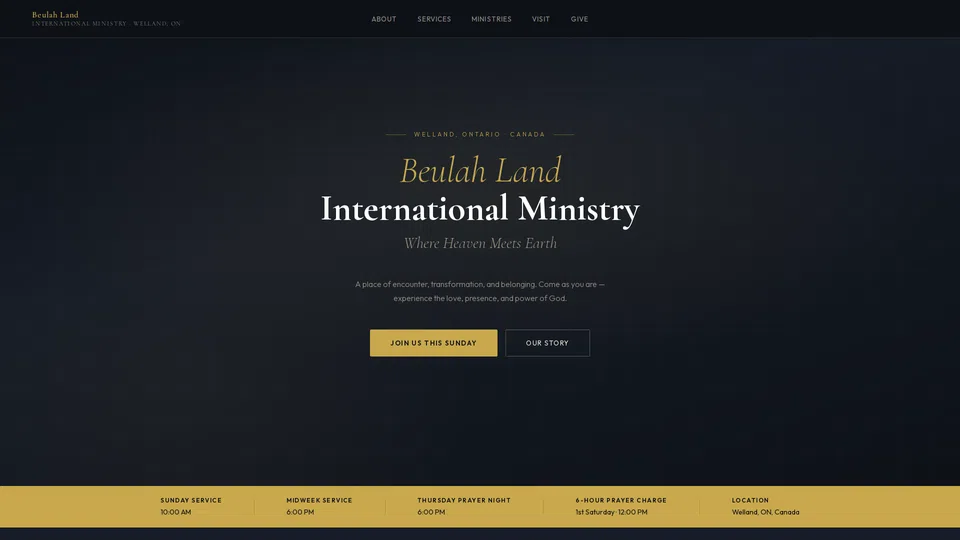 Homepage snapshot at launch