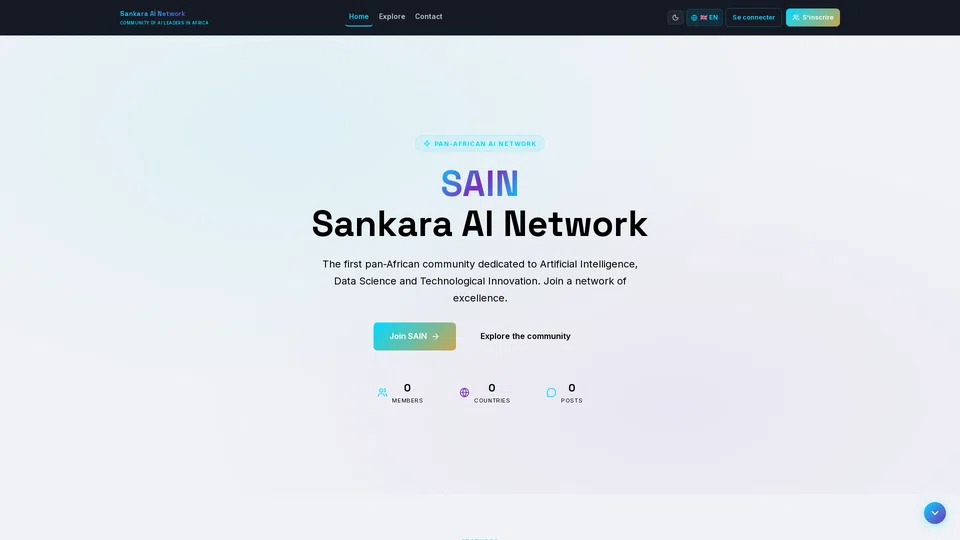 Homepage snapshot at launch