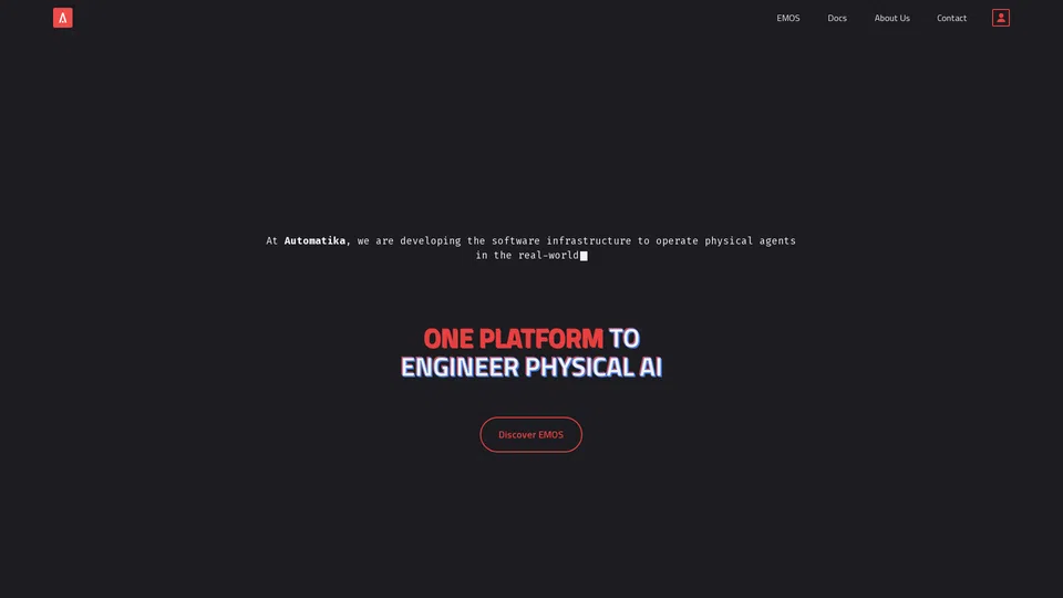 Homepage snapshot at launch