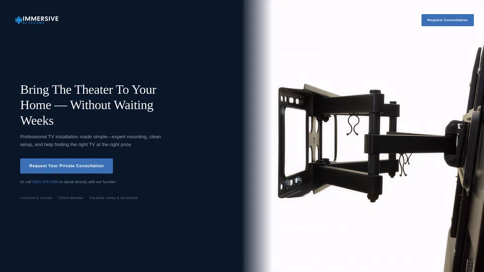 Homepage snapshot at launch