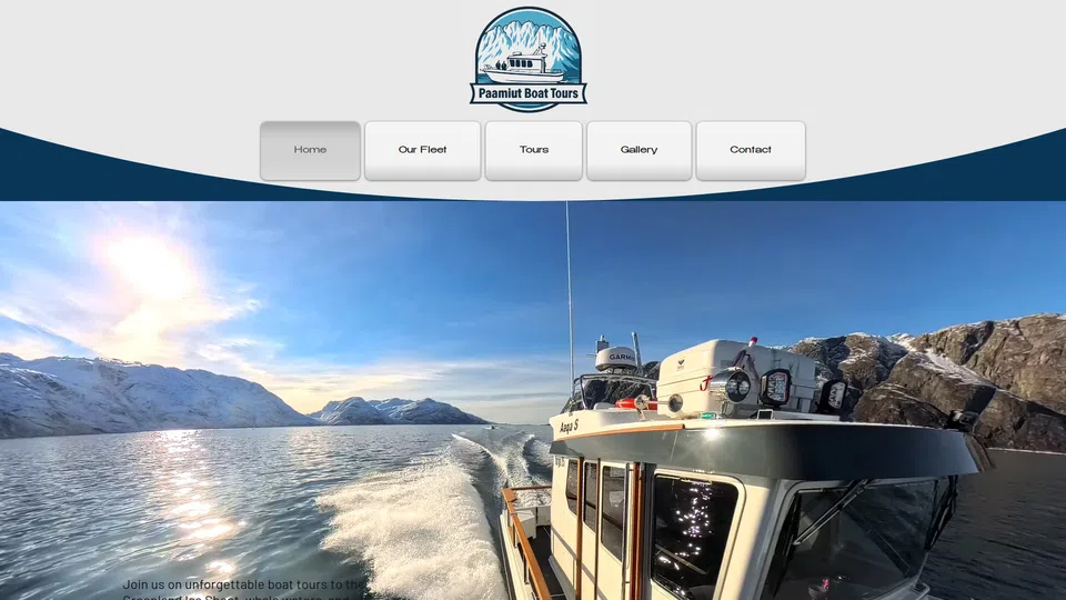 Homepage snapshot at launch
