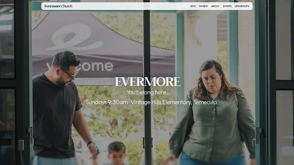 Homepage snapshot at launch