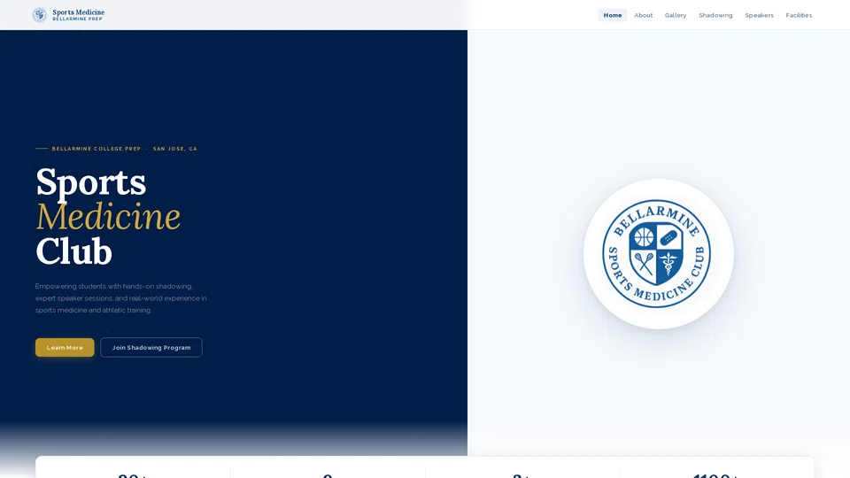 Homepage snapshot at launch