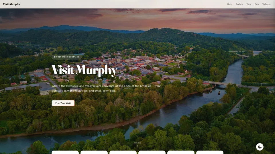 Homepage snapshot at launch