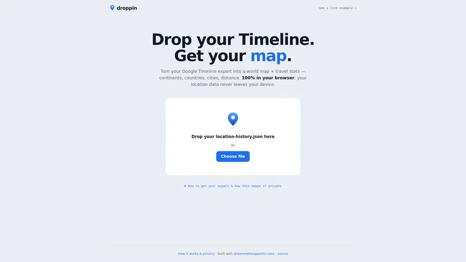 Homepage snapshot at launch