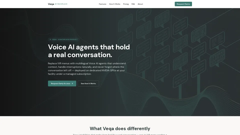 Homepage snapshot at launch