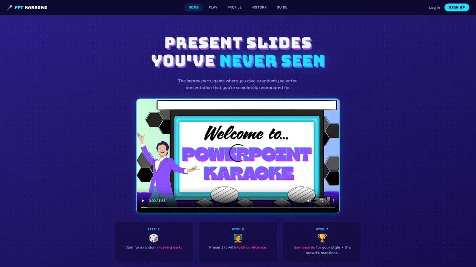 Homepage snapshot at launch