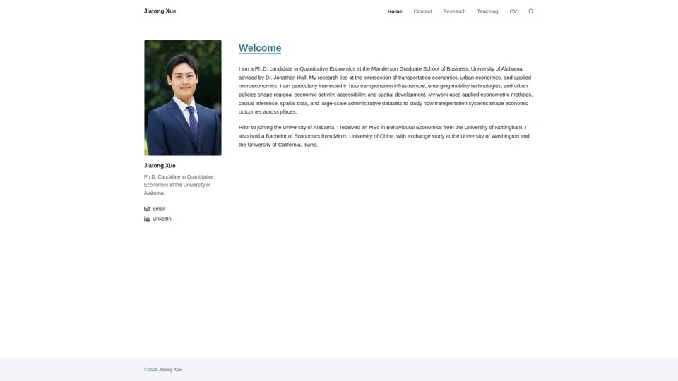 Homepage snapshot at launch