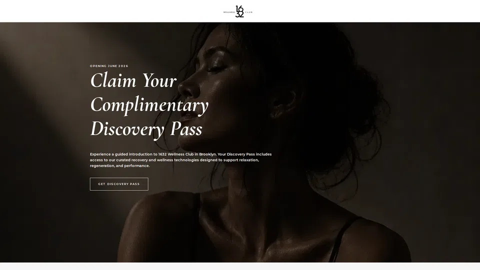 Homepage snapshot at launch