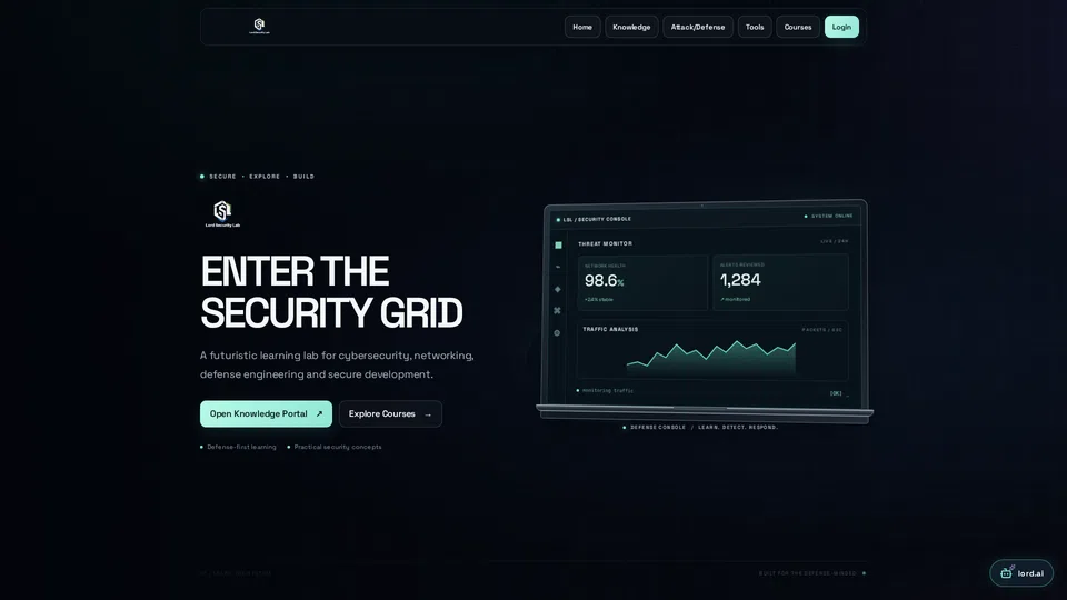 Homepage snapshot at launch