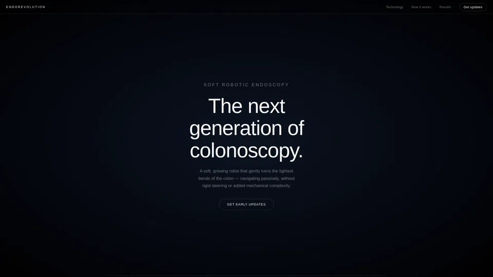 Homepage snapshot at launch