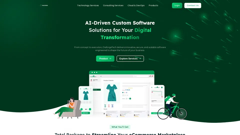 Homepage snapshot at launch