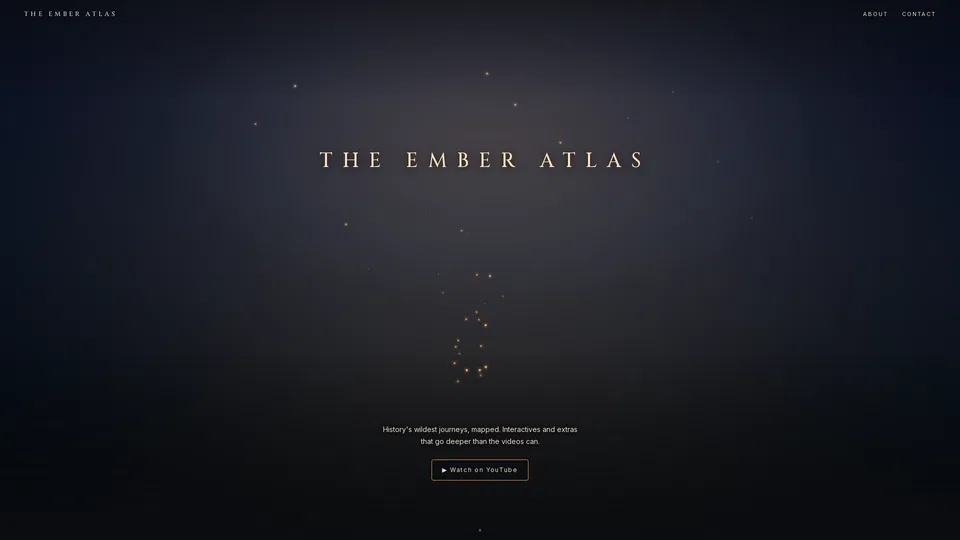 Homepage snapshot at launch