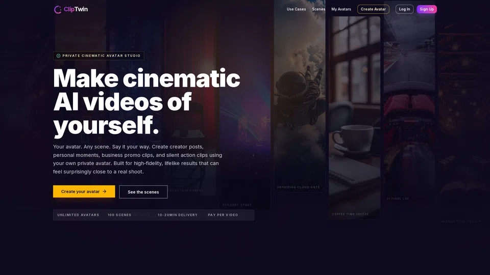 Homepage snapshot at launch