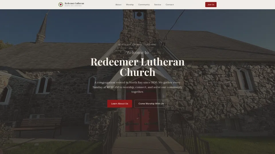 Homepage snapshot at launch