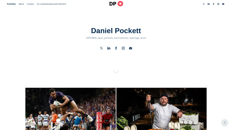 Homepage snapshot at launch