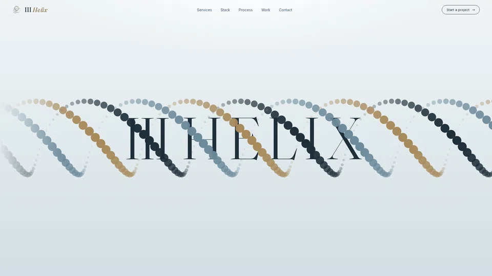 Homepage snapshot at launch