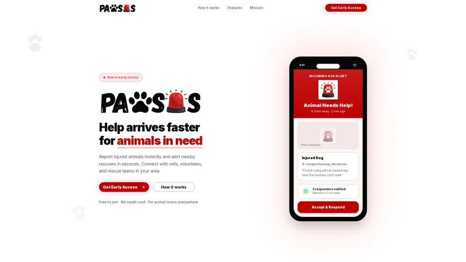 Homepage snapshot at launch