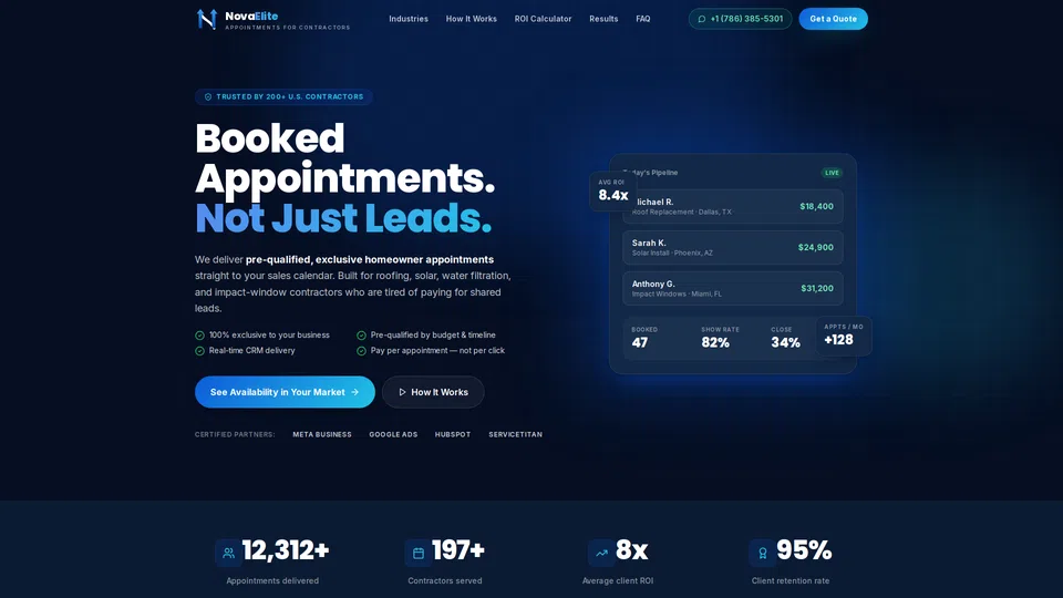 Homepage snapshot at launch