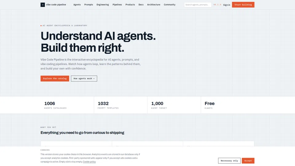 Homepage snapshot at launch