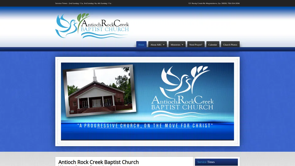 Homepage snapshot at launch