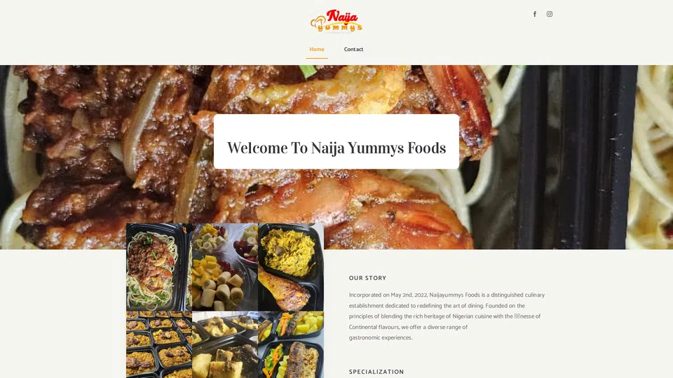 Homepage snapshot at launch