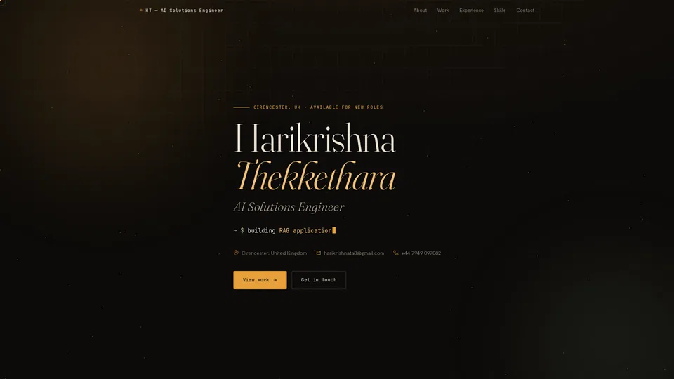 Homepage snapshot at launch