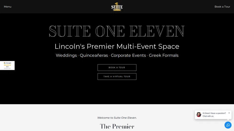 Homepage snapshot at launch