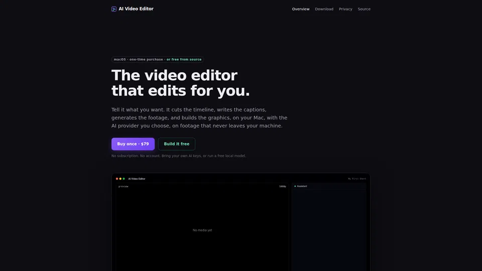 Homepage snapshot at launch