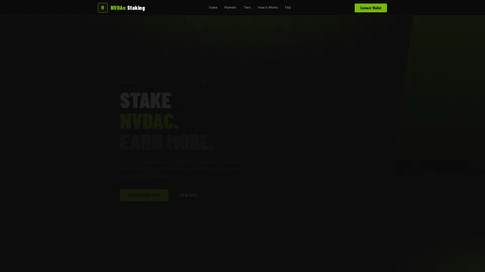 Homepage snapshot at launch