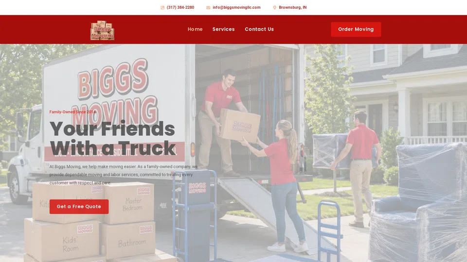Homepage snapshot at launch